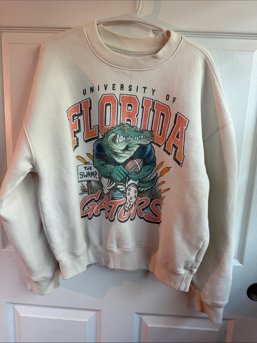 Hollister Cream University of Florida Gators Graphic Crewneck